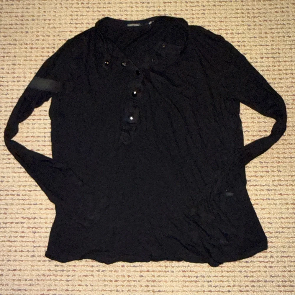 Proenza Schouler black Henley szL - Picture 3 of 7